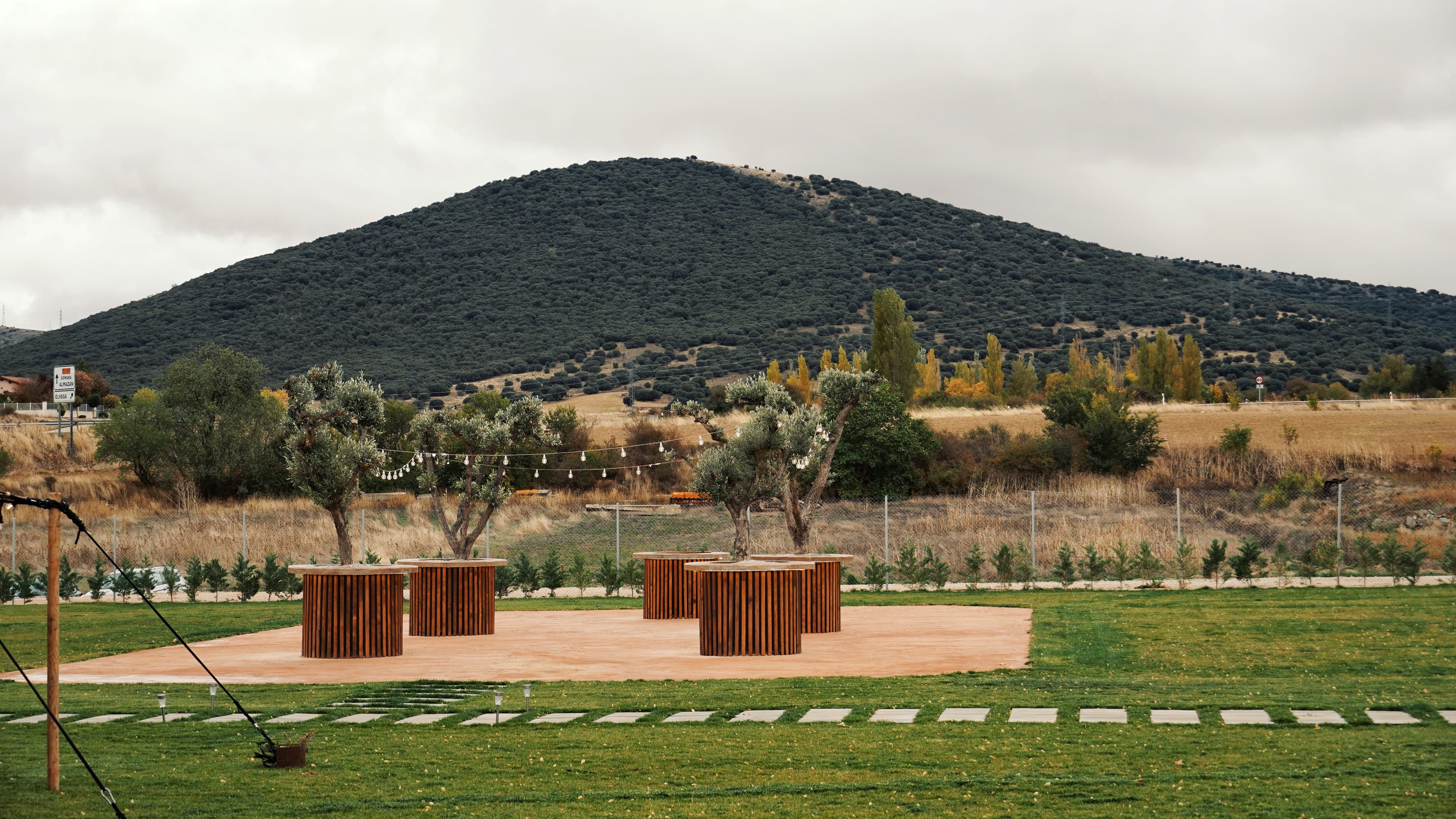 Zona de baile en el exterior